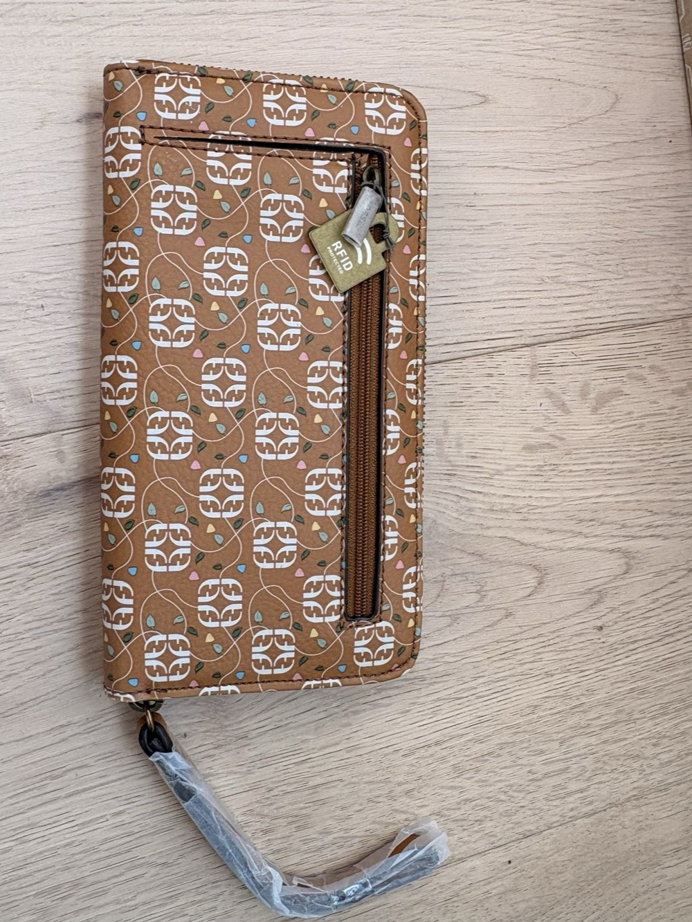 NWT Fossil Jori Floral Zip Clutch RFID Wristlet Wallet + Gift Bag - Picture 6 of 11